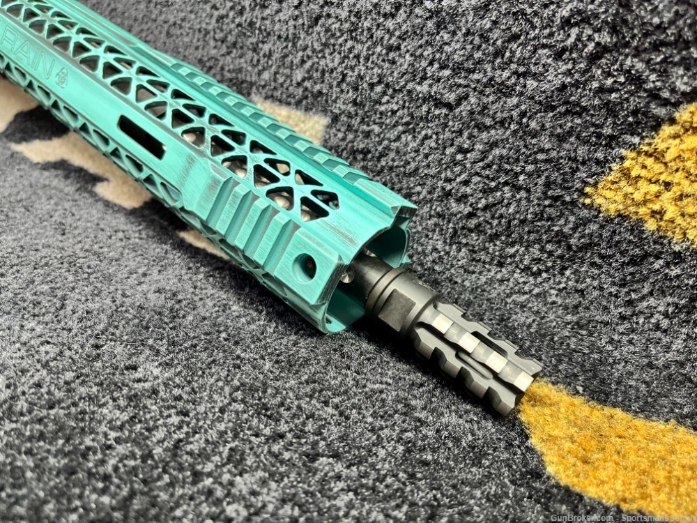 USED LIKE NEW Black Rain Ordnance Fallout10 Teal in .308 Win with 16.5" Brl-img-6
