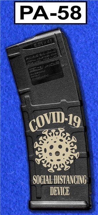 LASER ENGRAVED PMAG 30 GEN M2 - COVID DEVICE - NO CC FEE - SHIPPING TO CA-img-1
