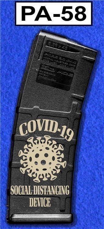 LASER ENGRAVED PMAG 30 GEN M2 - COVID DEVICE - NO CC FEE - SHIPPING TO CA-img-0