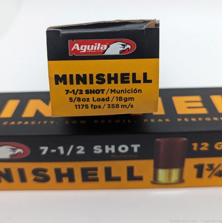 Aguila 12 Gauge Minishells 7 ½ Shot - 39 Shotshells-img-1