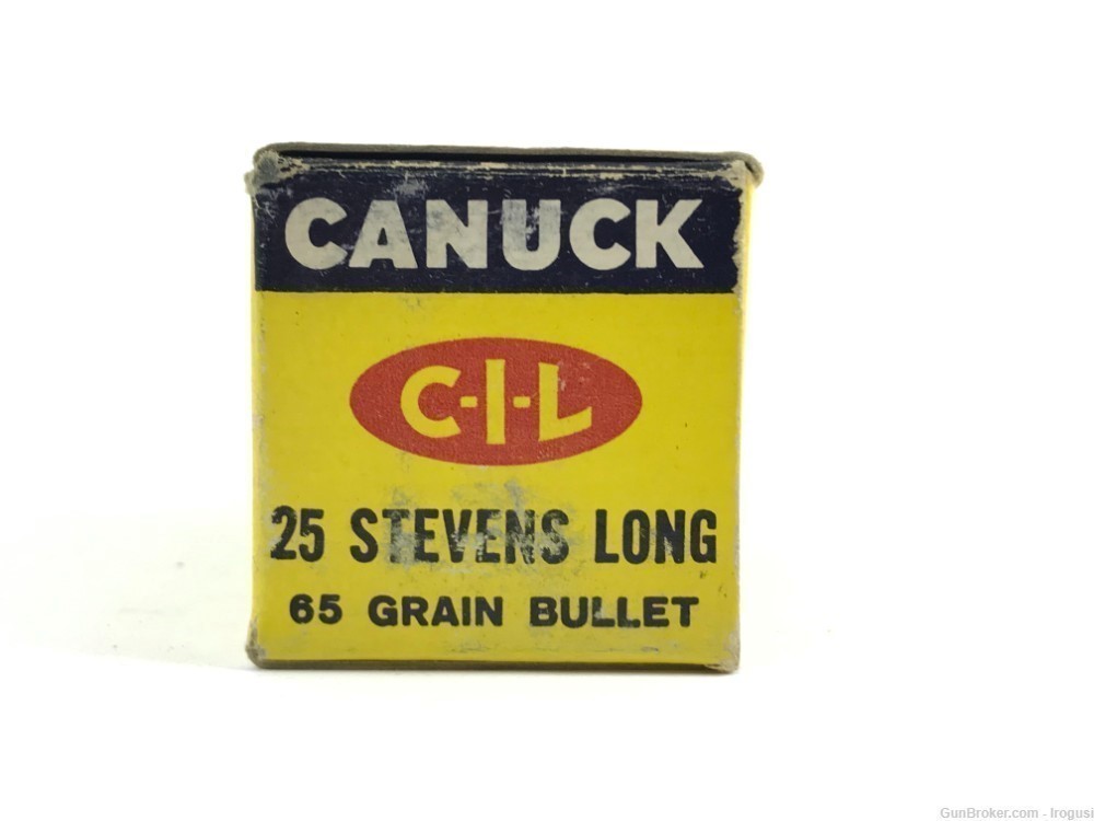 1960s CIL 25 Stevens Long Lead Bullet FULL 50 Rnds Vintage Box SPEER 965-TS-img-2