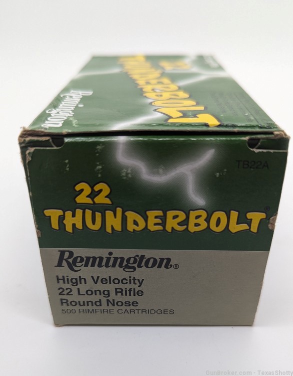 Remington Thunderbolt .22 LR 40 Grain Ammo - 500 Rounds (PENNY START)-img-1