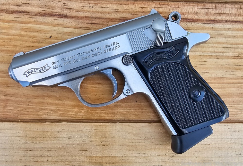 Walther PPK Stainless .380 ACP 3.5" Bbl w/ Factory Case Two Mags -img-2