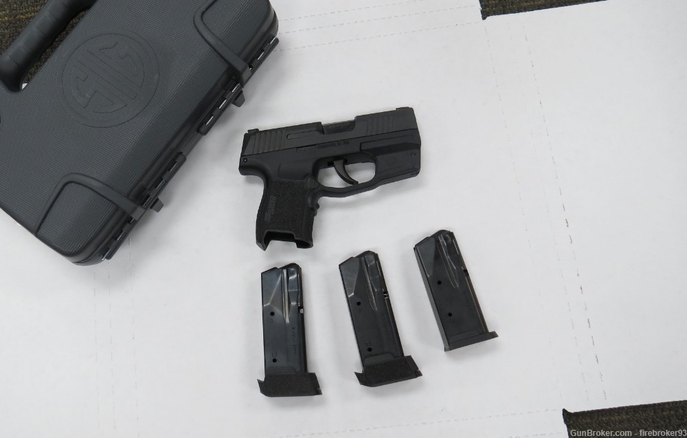 Sig Sauer P365 9mm 3.1" pistol with 3 magazines & green laser 365-9-BXR3-img-1