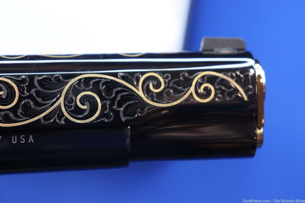 Kimber Black Deluxe 1911 Pistol High Polished Gold Engraved 45ACP 1 of 200 -img-15