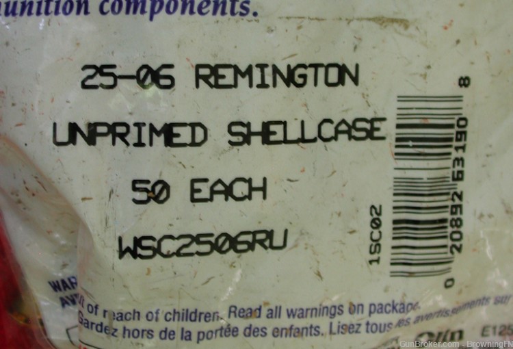 50 NEW .25-06 Winchester Brass Cases for Reloading-img-1