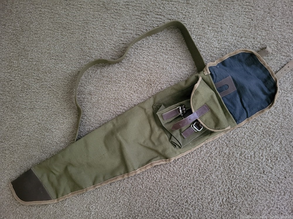Russian rifle canvas rifle case with pockets - roughly 26" overall fit-img-0