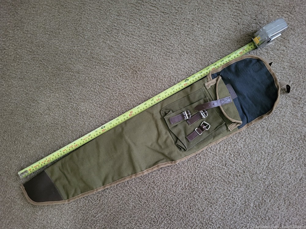 Russian rifle canvas rifle case with pockets - roughly 26" overall fit-img-4