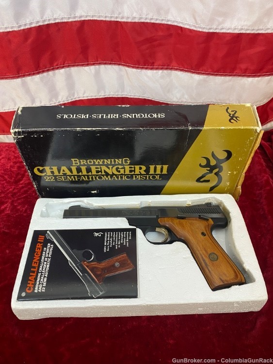 Browning Challenger III 22 LR With original box & paperwork! Made in 1985-img-0