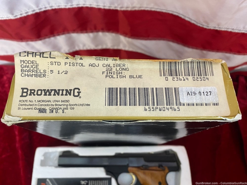 Browning Challenger III 22 LR With original box & paperwork! Made in 1985-img-18