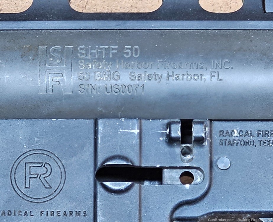 Safety Harbor Firearms SHTF 50 single shot .50BMG AR-15 Radical Arms recvr-img-11