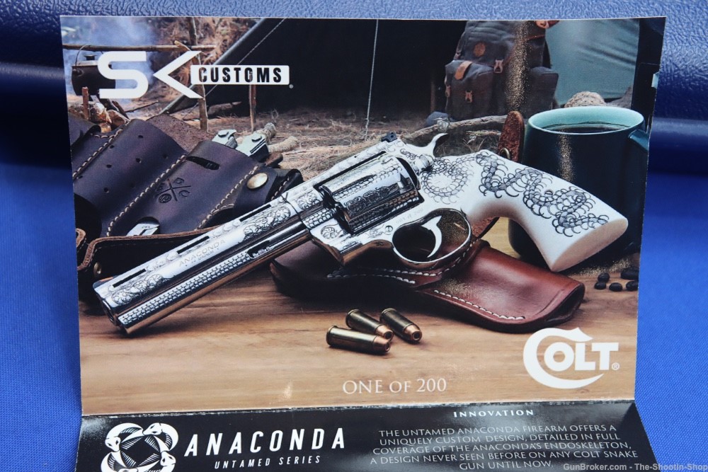 Colt ANACONDA Revolver Untamed Series 44MAG Engraved Stainless 1 of 200 NEW-img-22