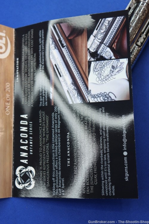 Colt ANACONDA Revolver Untamed Series 44MAG Engraved Stainless 1 of 200 NEW-img-23
