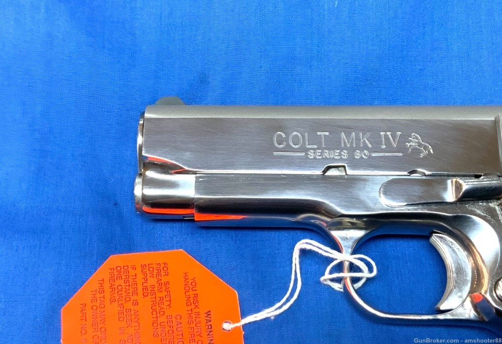 Colt General Officer Polished Stainless 3.5” 45acp Used Clean LOOK -img-5
