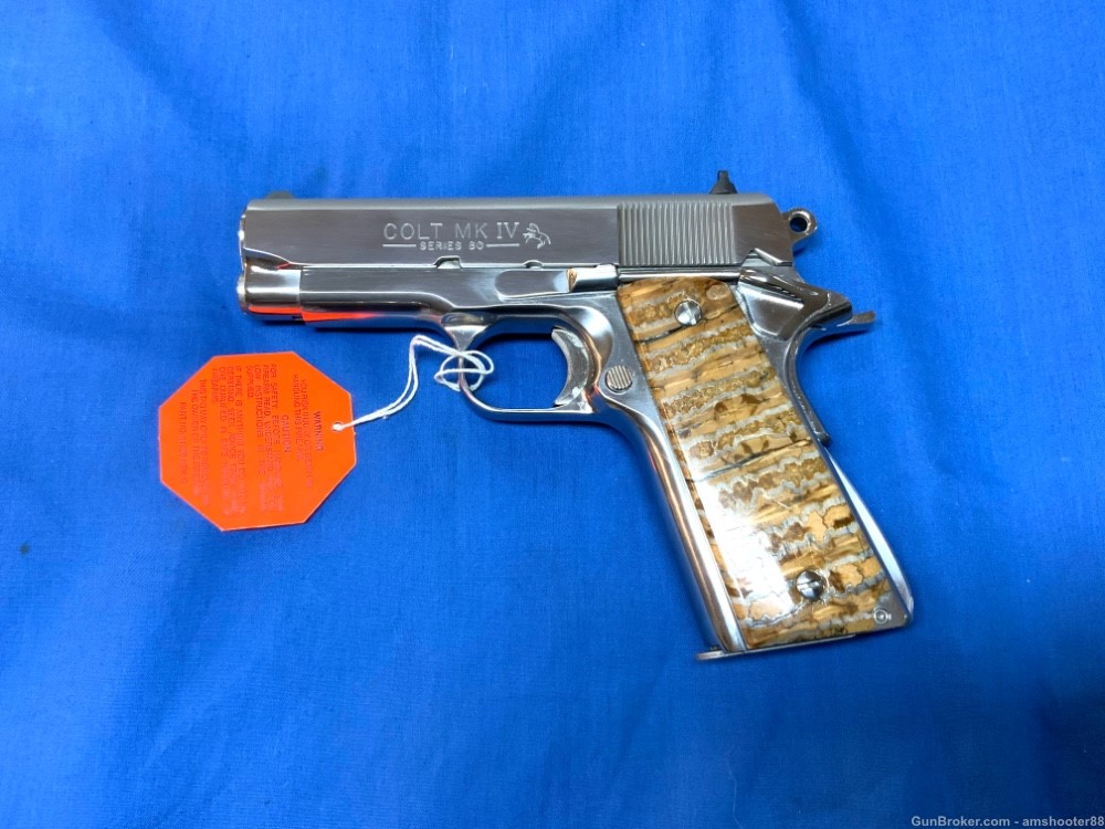 Colt General Officer Polished Stainless 3.5” 45acp Used Clean LOOK -img-2
