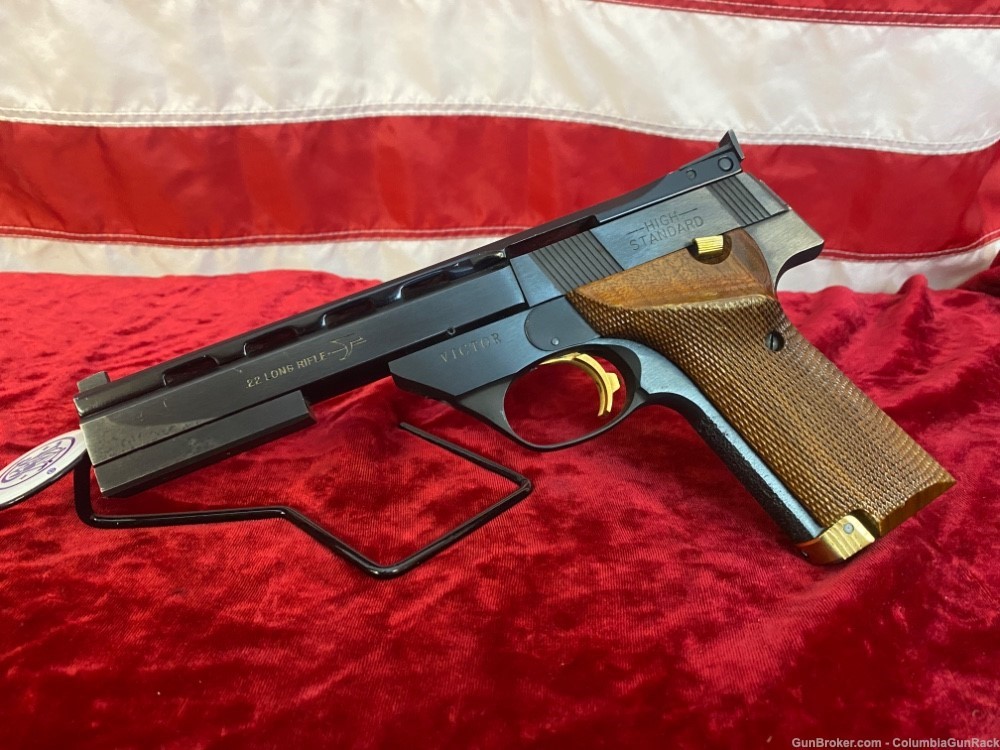 High Standard Victor 22 LR w/ 3 Magazines and Barrel Weight! -img-0