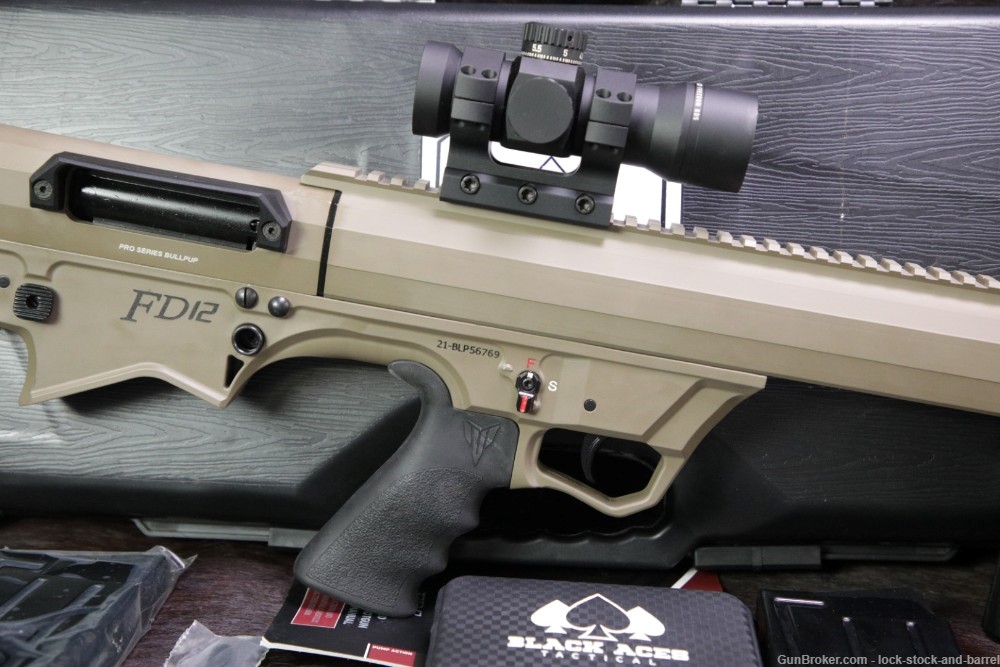 Black Aces Tactical FD12 FDE 12 Gauge 3" 18.5" Pro Series Bullpup Shotgun -img-4