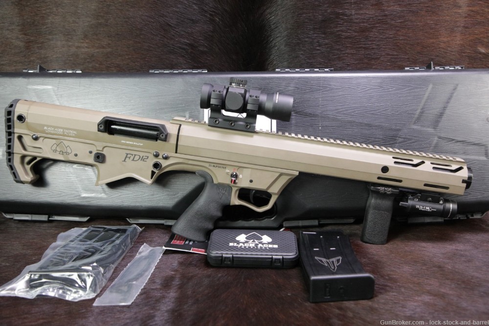 Black Aces Tactical FD12 FDE 12 Gauge 3" 18.5" Pro Series Bullpup Shotgun -img-6