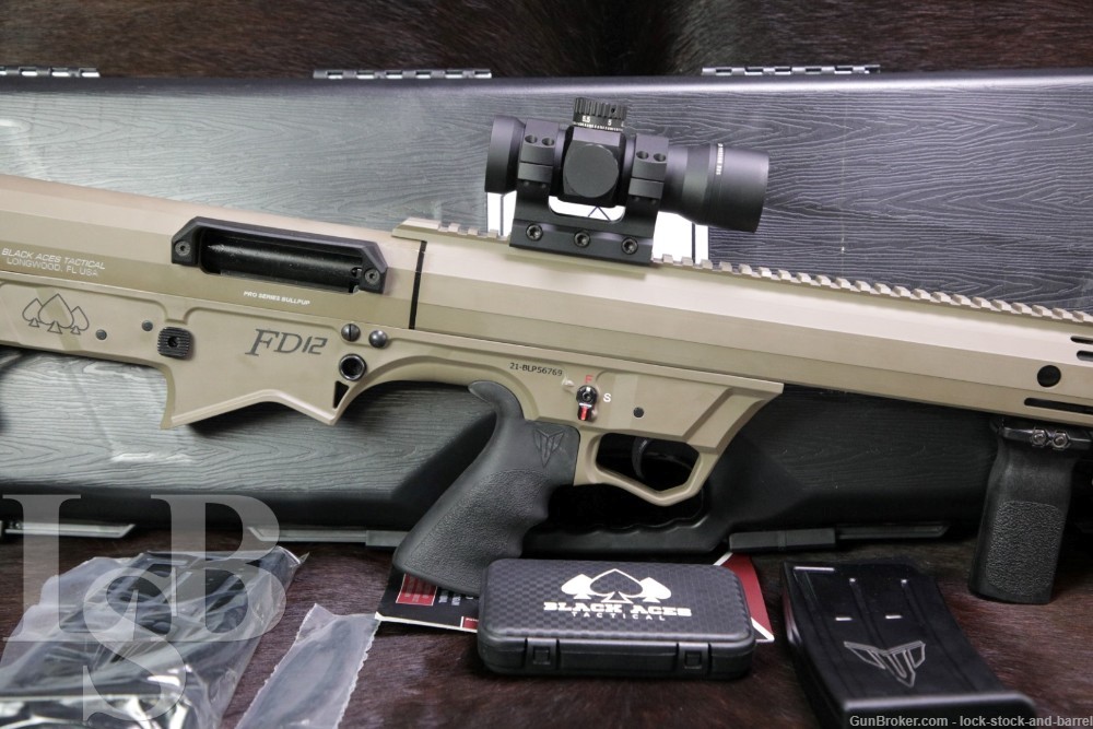 Black Aces Tactical FD12 FDE 12 Gauge 3" 18.5" Pro Series Bullpup Shotgun -img-0