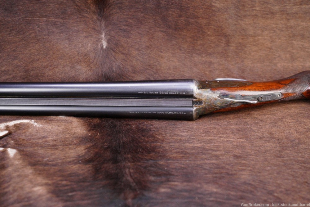 L.C. Smith Ideal Grade Featherweight 12 GA Side by Side Shotgun, 1937 C&R-img-15