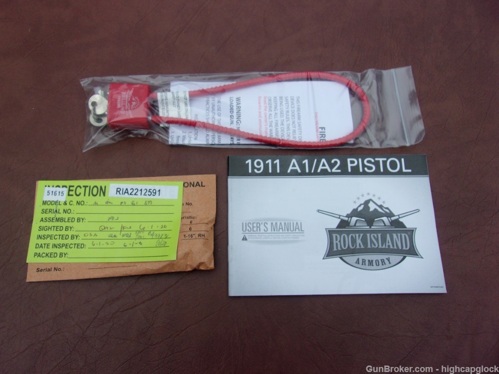Rock Island Armory 1911 A1 9mm 5" Pistol G-10 Grips Beaver Tail $1START-img-21