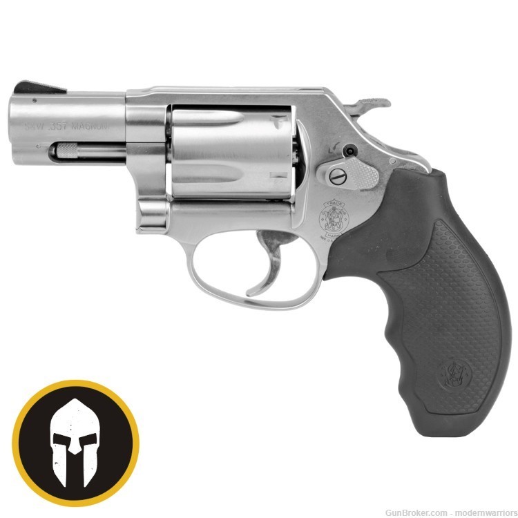 Smith & Wesson 60 Cheif's Special-2.1" Bbl (.357 Mag) 5-Shot-Stainless/Blk-img-0