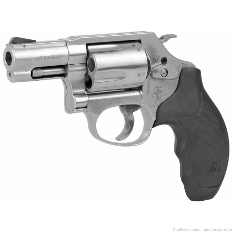 Smith & Wesson 60 Cheif's Special-2.1" Bbl (.357 Mag) 5-Shot-Stainless/Blk-img-2