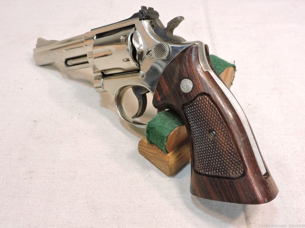 Smith & Wesson Model 19-4 .357 Magnum Double Action Nickel Revolver-img-6
