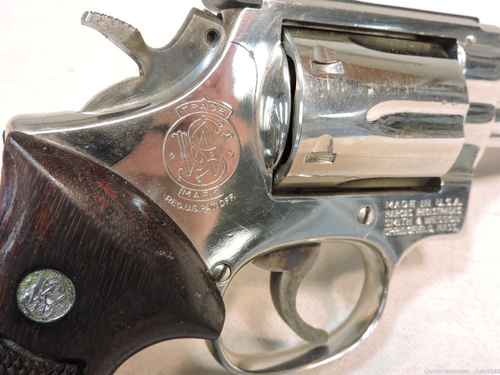 Smith & Wesson Model 19-4 .357 Magnum Double Action Nickel Revolver-img-16