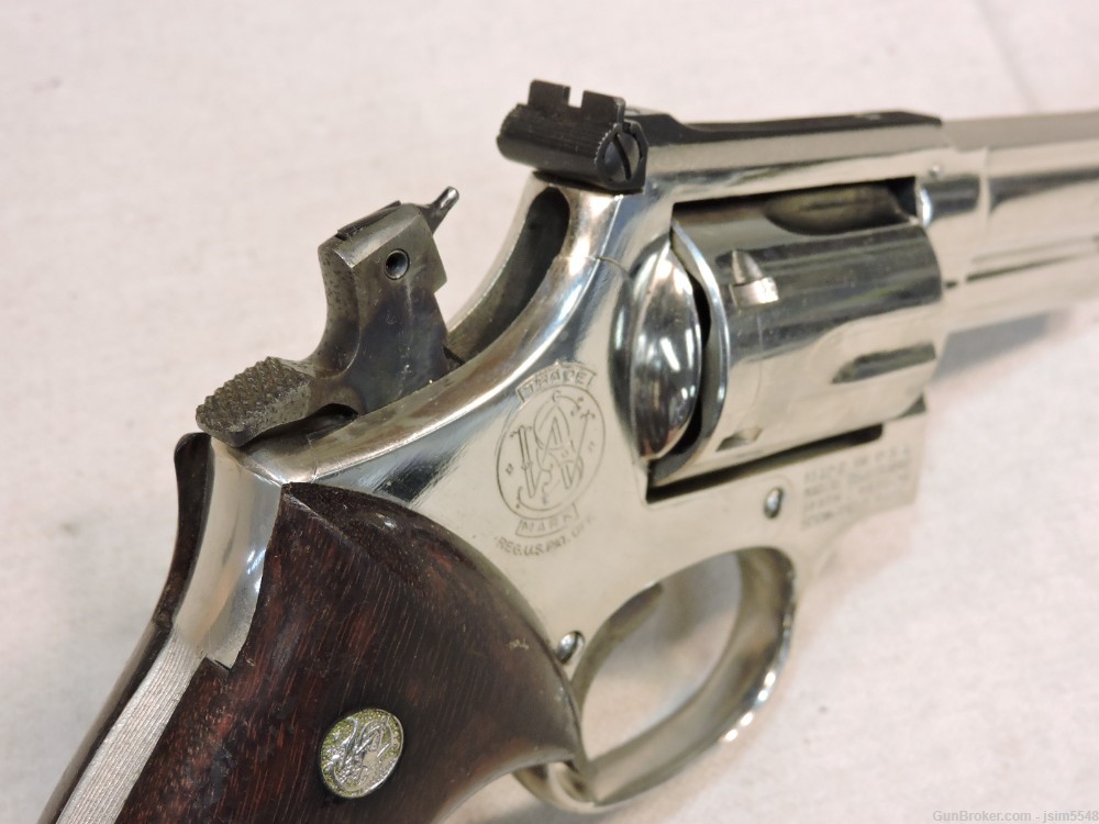 Smith & Wesson Model 19-4 .357 Magnum Double Action Nickel Revolver-img-27