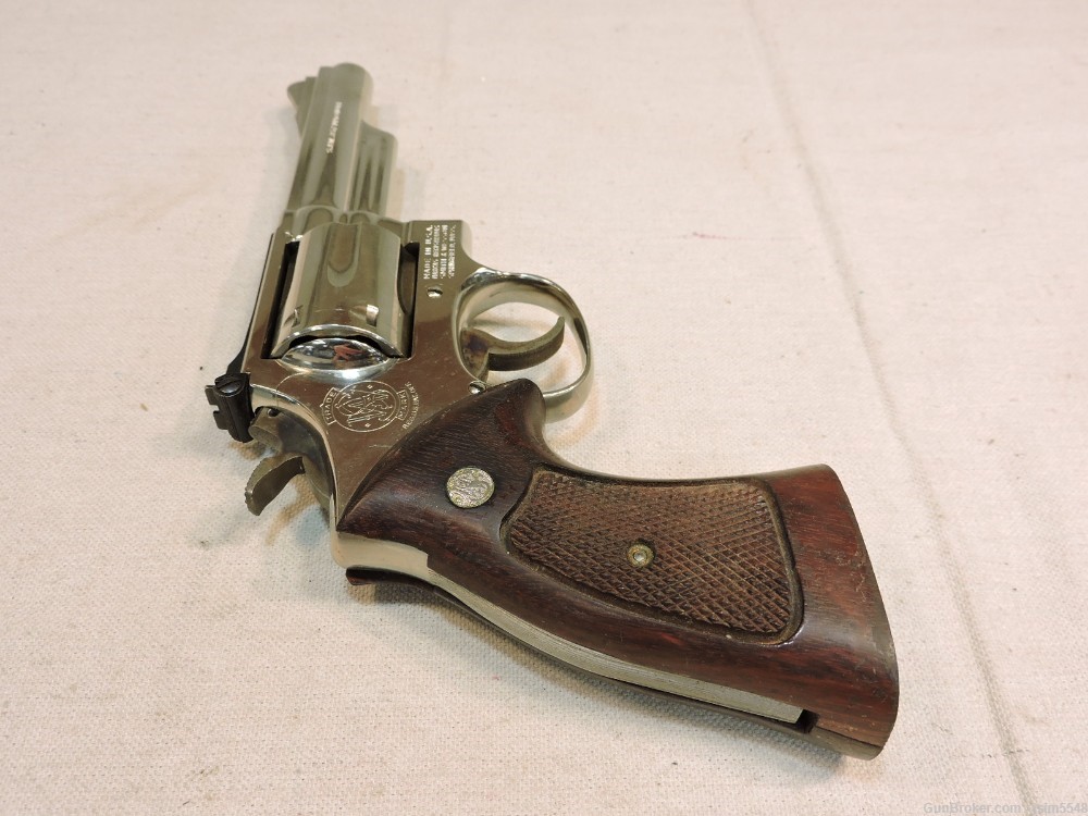 Smith & Wesson Model 19-4 .357 Magnum Double Action Nickel Revolver-img-28