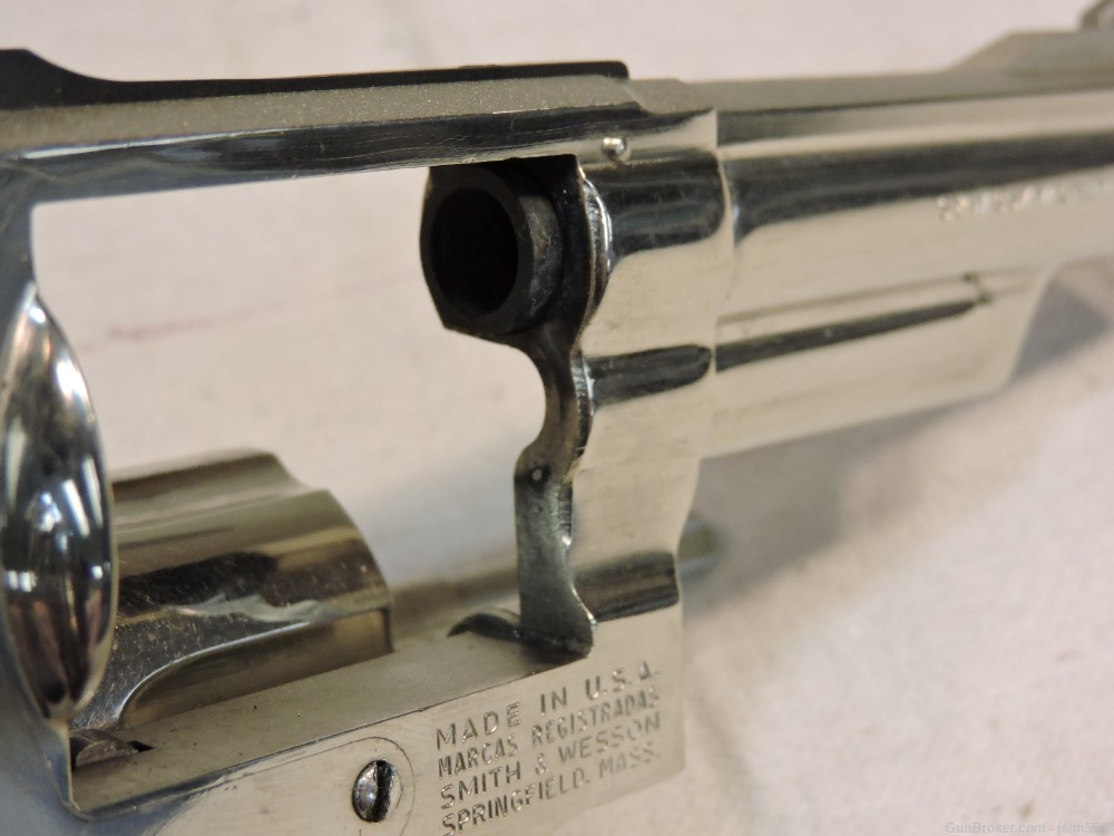 Smith & Wesson Model 19-4 .357 Magnum Double Action Nickel Revolver-img-21
