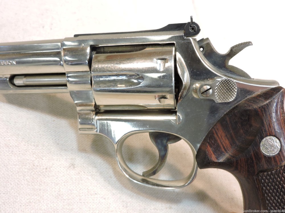 Smith & Wesson Model 19-4 .357 Magnum Double Action Nickel Revolver-img-13