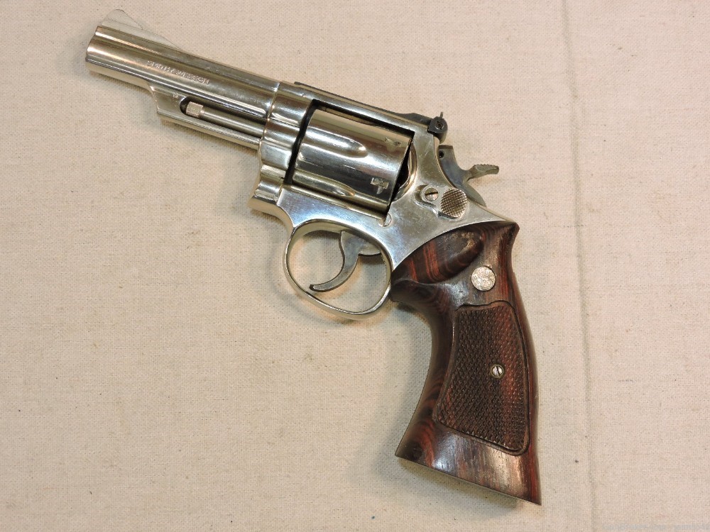 Smith & Wesson Model 19-4 .357 Magnum Double Action Nickel Revolver-img-4