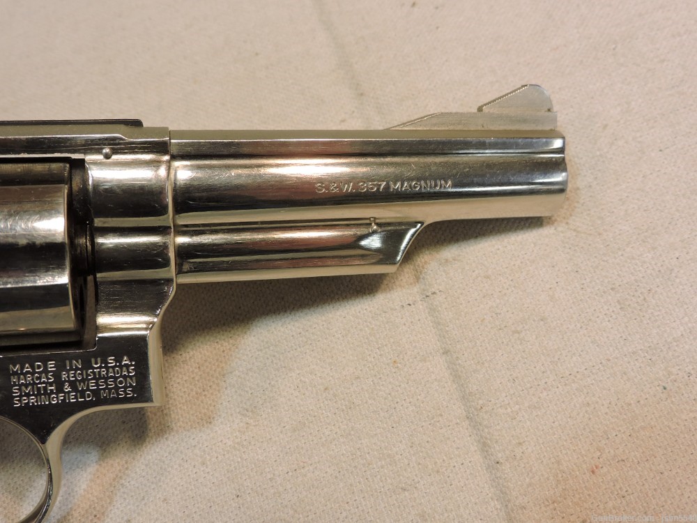 Smith & Wesson Model 19-4 .357 Magnum Double Action Nickel Revolver-img-11