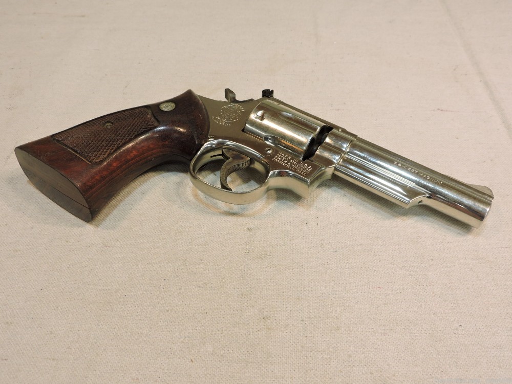 Smith & Wesson Model 19-4 .357 Magnum Double Action Nickel Revolver-img-30