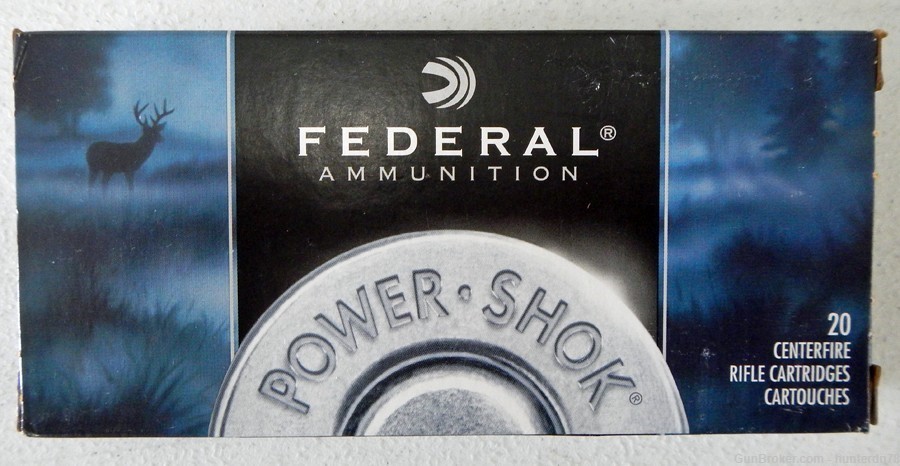 Federal Power-Shok 30-30 cal. 170 gr. Soft Point RN. Shells. 60 rounds.-img-1