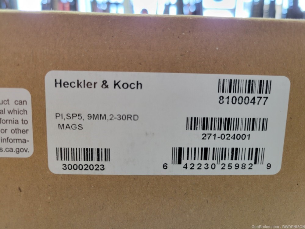 Heckler & Koch Inc SP5 9mm 81000477 2 Mags-img-4
