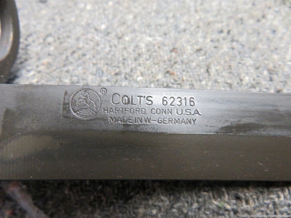 COLT US M7 M-16 FACTORY BAYONET WITH SCABBARD WEST GERMAN (RARE)-img-3