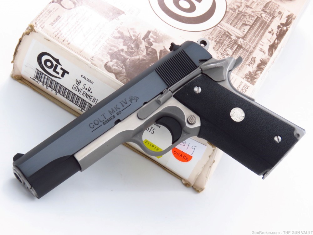 RARELY SEEN Colt Government 80 Series .40 S&W Factory Duo Tone NIB #MATCH-img-14