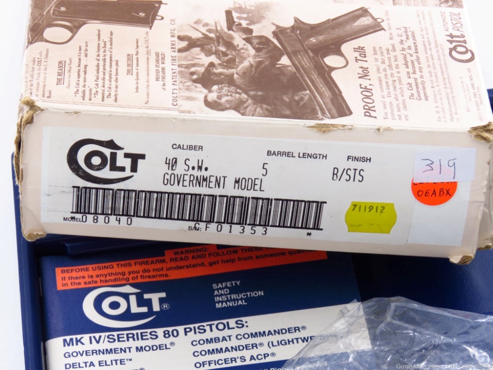 RARELY SEEN Colt Government 80 Series .40 S&W Factory Duo Tone NIB #MATCH-img-4