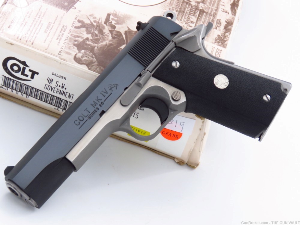 RARELY SEEN Colt Government 80 Series .40 S&W Factory Duo Tone NIB #MATCH-img-22