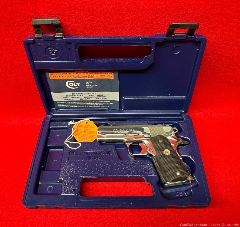  Colt Officers MK IV  .45 ACP Pistol In Box UNFIRED BRIGHT STAINLESS 1995 -img-30