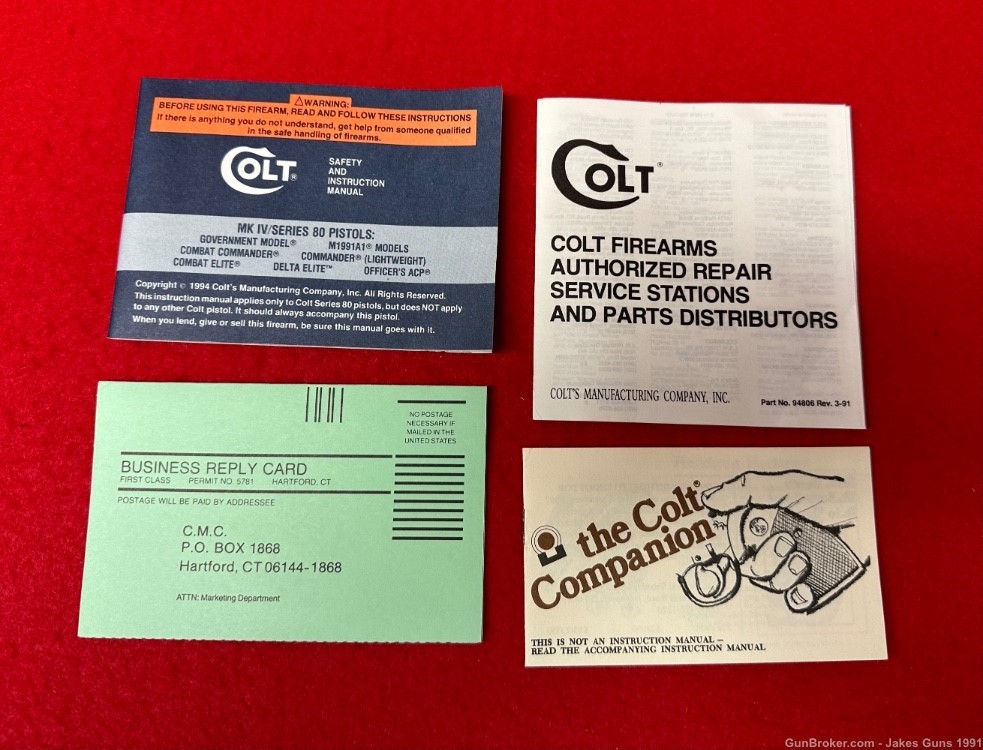 Colt Officers MK IV  .45 ACP Pistol In Box UNFIRED BRIGHT STAINLESS 1995 -img-31