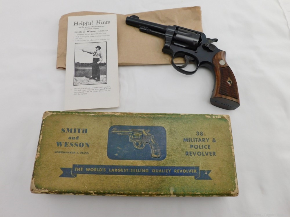 1940's Smith Wesson MP Pre-10 38 4 Inch In The Box-img-0
