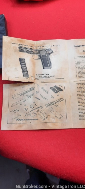 Colt Model 1903 Pocket Hammerless .32 box..Awesome Find Rare! NR-img-15