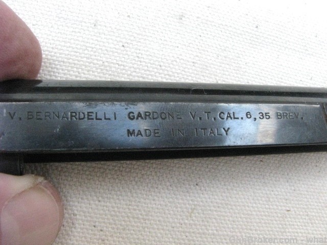 Bernardelli Model VP 25 Baby pistol slide .25 cal-img-7