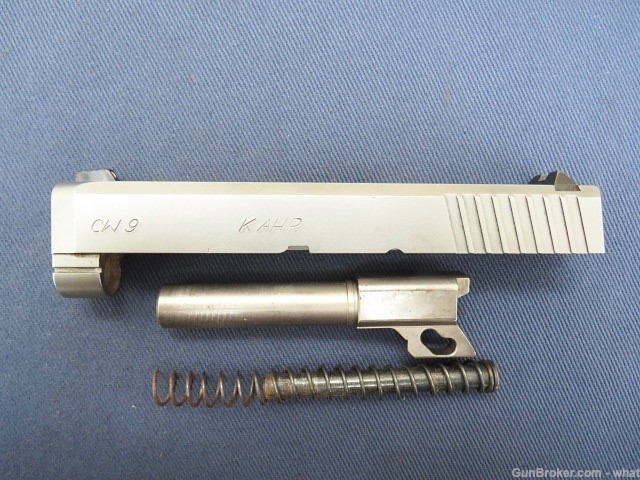 Kahr Arms CW9 9mm Stainless Steel Pistol Slide + Recoil and Barrel Assembly-img-0