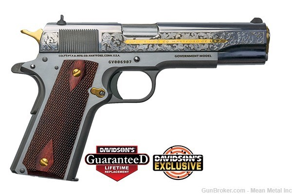 *NIB* Colt 1911 38 Super Stainless Engraved *PENNY START* no reserve-img-1