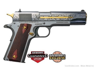*NIB* Colt 1911 38 Super Stainless Engraved *PENNY START* no reserve